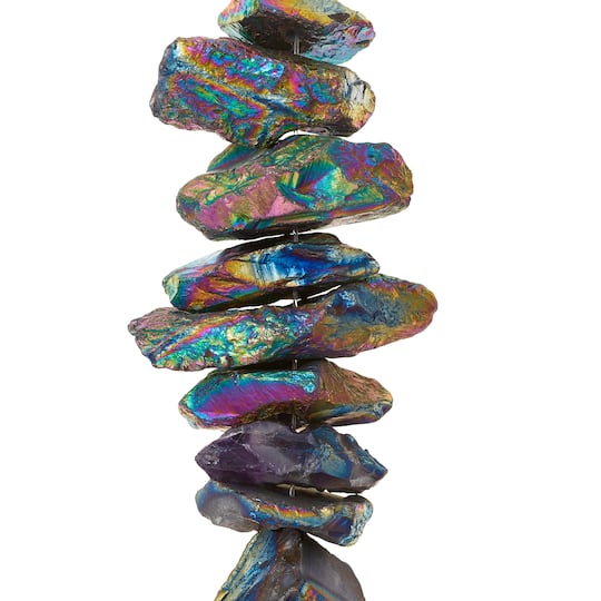 Aurora Borealis Hematite Spike Beads by Bead Landing&#x2122;